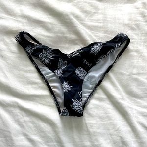 PINK pineapple bikini bottom